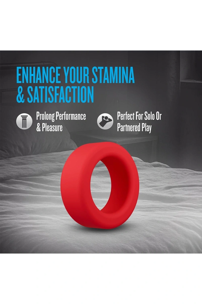 Inel de Penis Pursuit Performance Plus, Silicon Lichid, Rosu, #9, Erotic24.ro