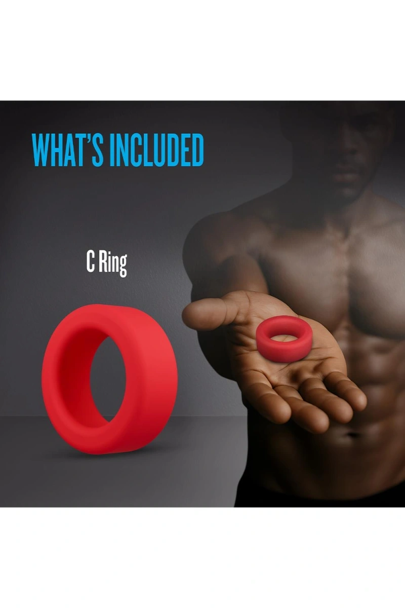 Inel de Penis Pursuit Performance Plus, Silicon Lichid, Rosu, #8, Erotic24.ro