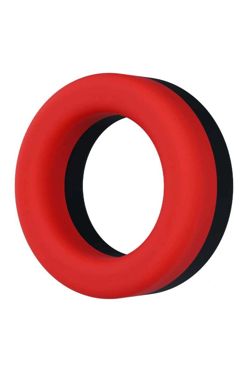 Inel de Penis TakeOff Performance Plus, Silicon Lichid, Rosu/Negru, #1, Erotic24.ro