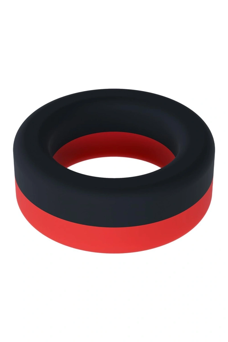 Inel de Penis TakeOff Performance Plus, Silicon Lichid, Rosu/Negru, #4, Erotic24.ro