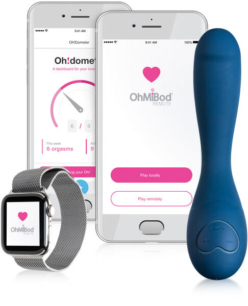 Vibrator Blue Motion Nex 2 Bluetooth Control Free App Silicon Albastru