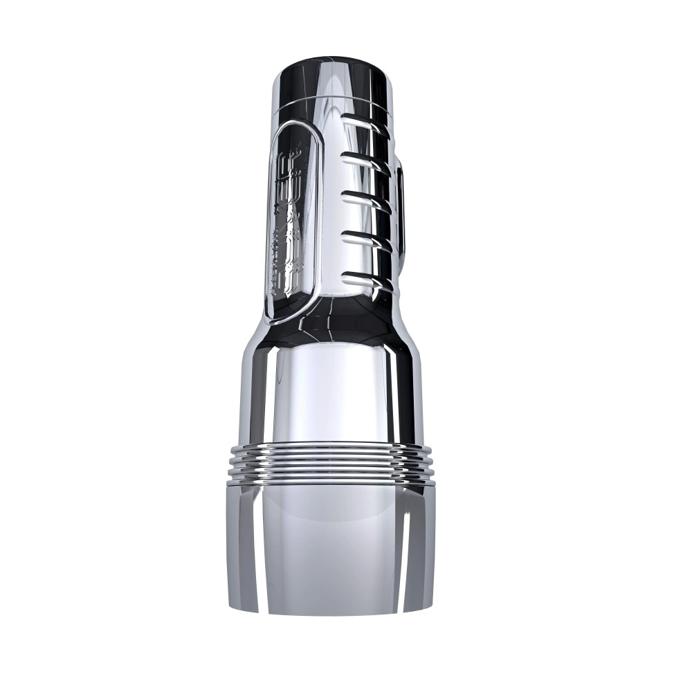 Masturbator cu Vibratii Fleshlight Quiver, Functie Incalzire, TPE, USB, Argintiu, 25.5 cm, #7, Erotic24.ro