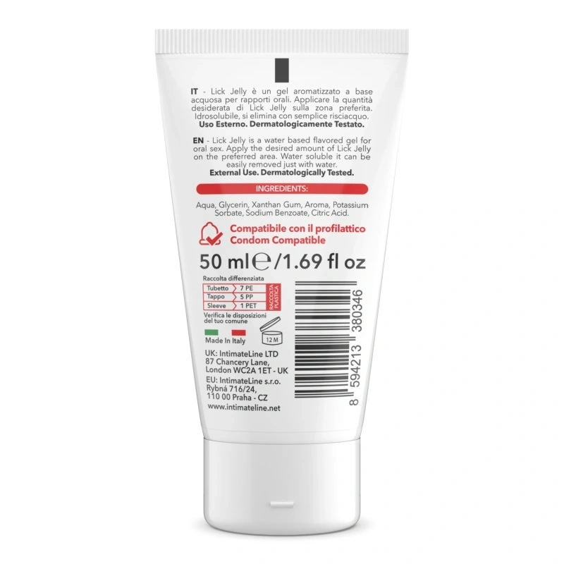 Gel pentru Sex Oral Lick Jelly Aroma Capsuni, 50 ml, #3, Erotic24.ro