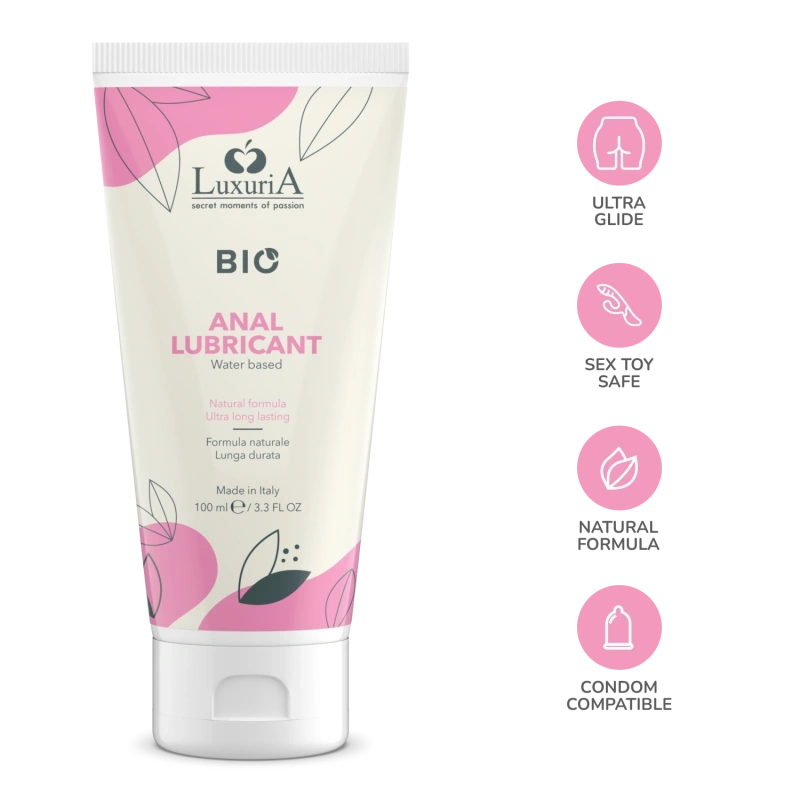 Lubrifiant anal Luxuria BIO pe Baza de Apa, 100 ml, #3, Erotic24.ro