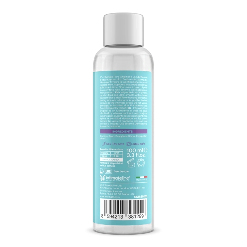 Lubrifiant Intymate Puro Original pe Baza de Apa, 100 ml, Nr. 4, Erotic24.ro