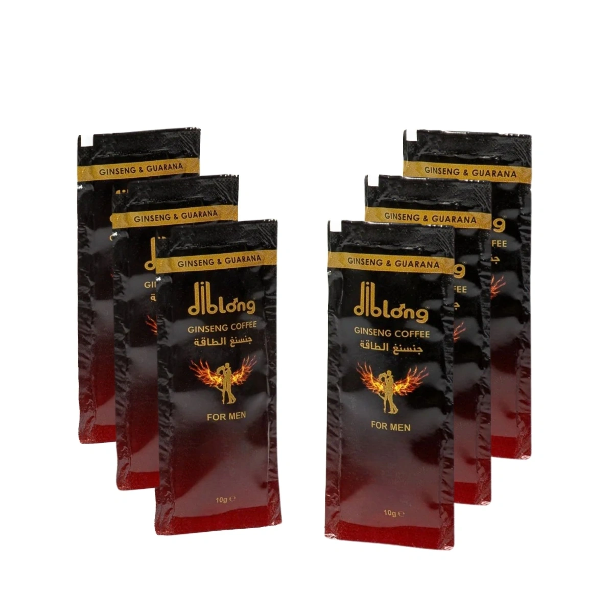 Set 6 plicuri-Supliment alimentar Diblong Energy Coffee pentru barbati, formula de cafea instant cu plante care sustin sanatatea sexuala si functia erectila, 6x10g, #4, Erotic24.ro