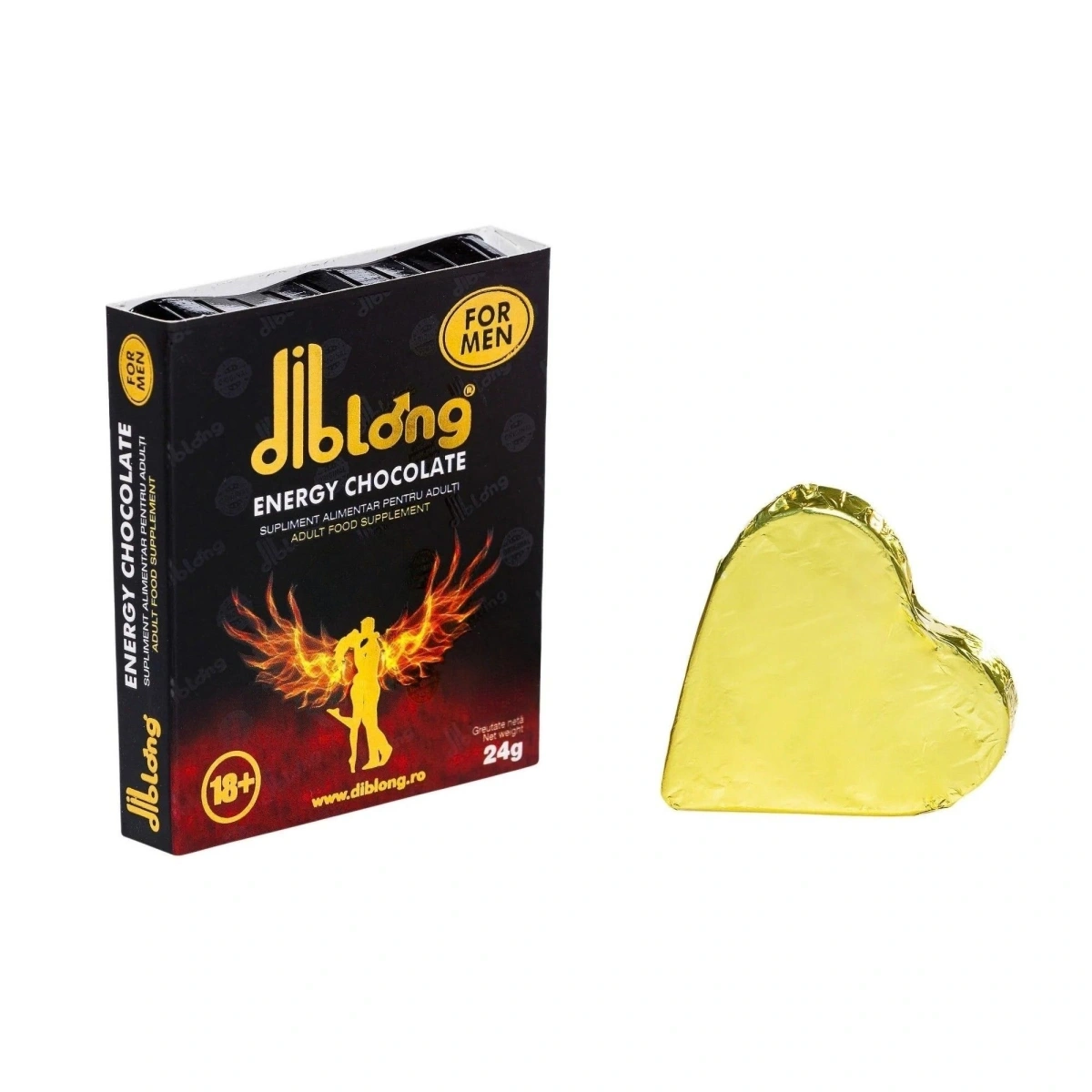 Ciocolata Afrodisiaca Barbati DIBLONG Energy Chocolate 24 gr., #2, Erotic24.ro