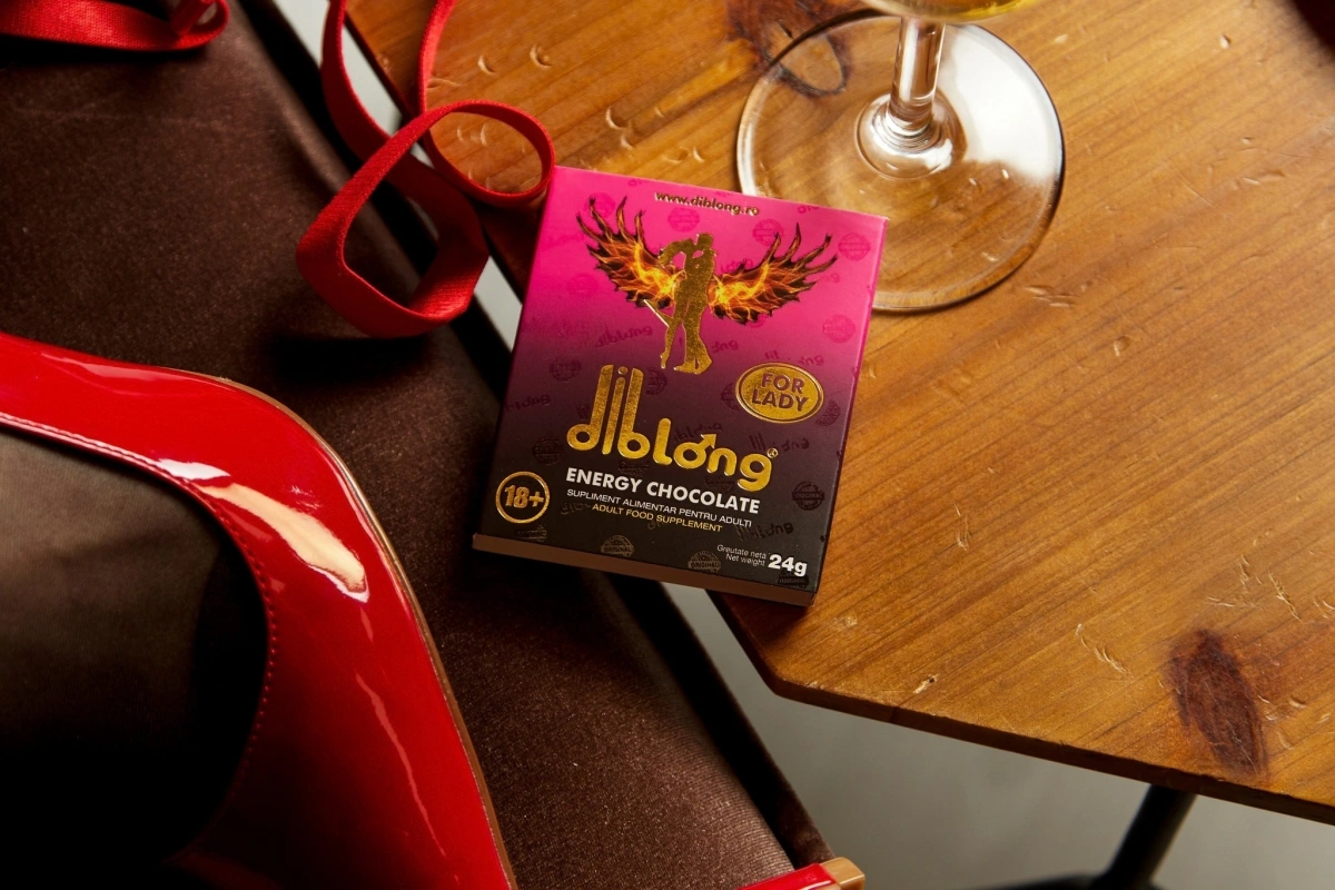 Set 12 bucati-Supliment alimentar Diblong Energy Chocolate pentru femei pe baza de ciocolata, cu plante care sustin sanatatea sexuala si recapatarea energiei, 12 x 24g, #15, Erotic24.ro