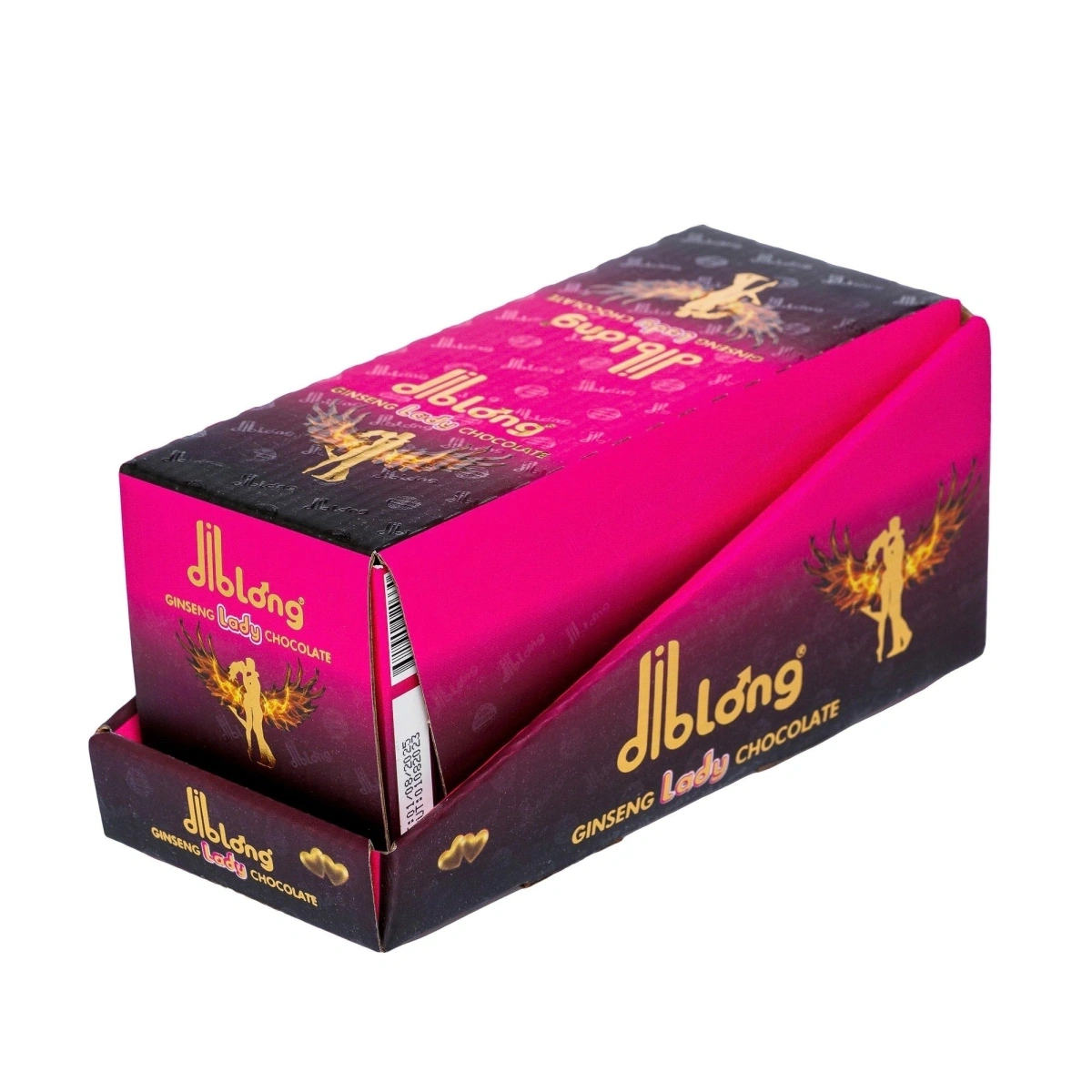 Set 12 bucati-Supliment alimentar Diblong Energy Chocolate pentru femei pe baza de ciocolata, cu plante care sustin sanatatea sexuala si recapatarea energiei, 12 x 24g, #6, Erotic24.ro