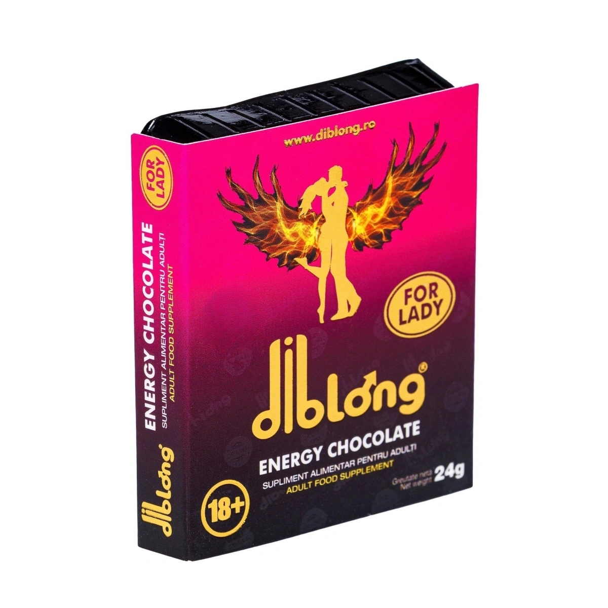Supliment alimentar Diblong Energy Chocolate pentru femei pe baza de ciocolata, cu plante care sustin sanatatea sexuala si recapatarea energiei, 24g, #4, Erotic24.ro