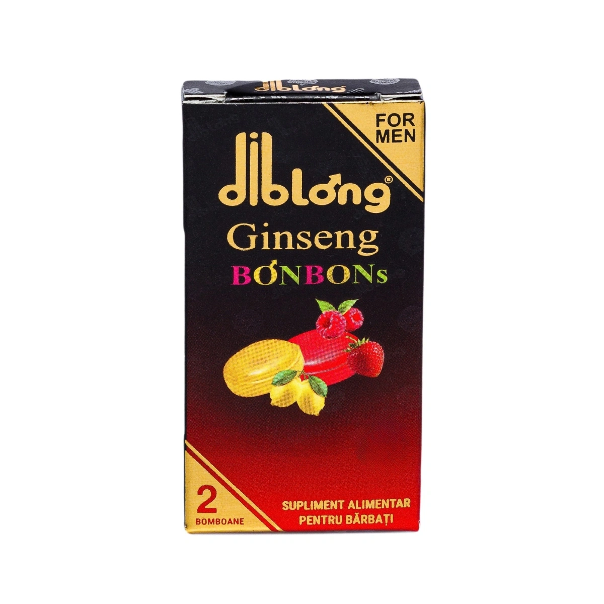Supliment alimentar Diblong Ginseng Bonbons pentru barbati, bomboane cu ingrediente naturale ce sustin sanatatea sexuala si functia erectila, 1 cutie x 2 buc, #2, Erotic24.ro