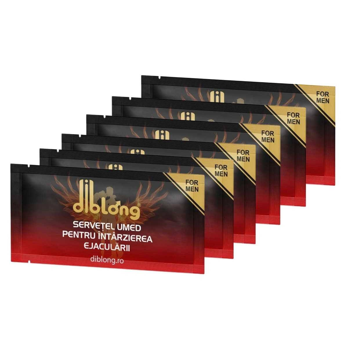Servetele DIBLONG pentru barbati, cu ingrediente ce pot ajuta la intarzierea ejacularii, 6 buc, #3, Erotic24.ro