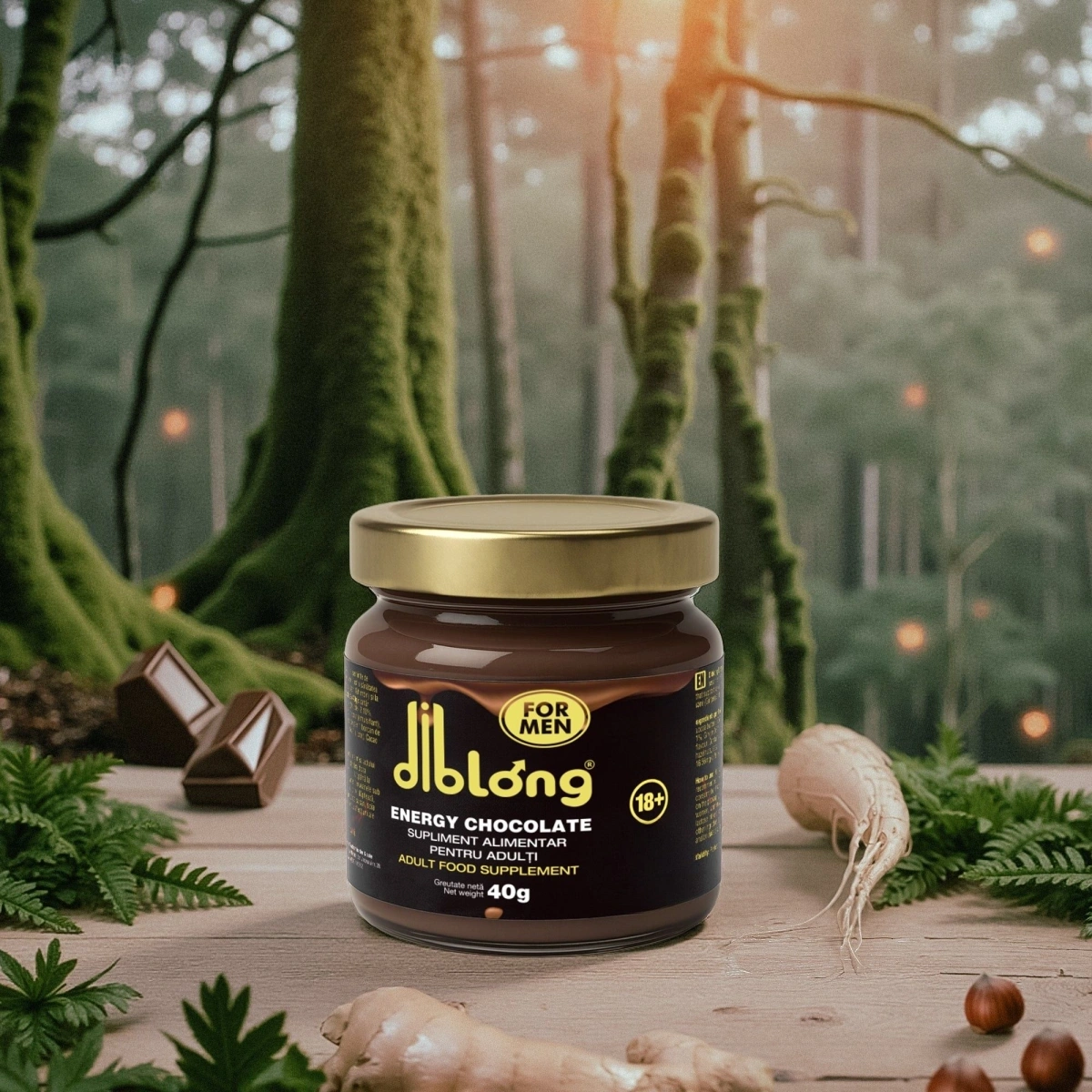 Ciocolata Tartinabila Afrodisiaca Barbati DIBLONG pentru Erectie, Potenta, Libido, Performanta Sexuala, 40 gr, #2, Erotic24.ro