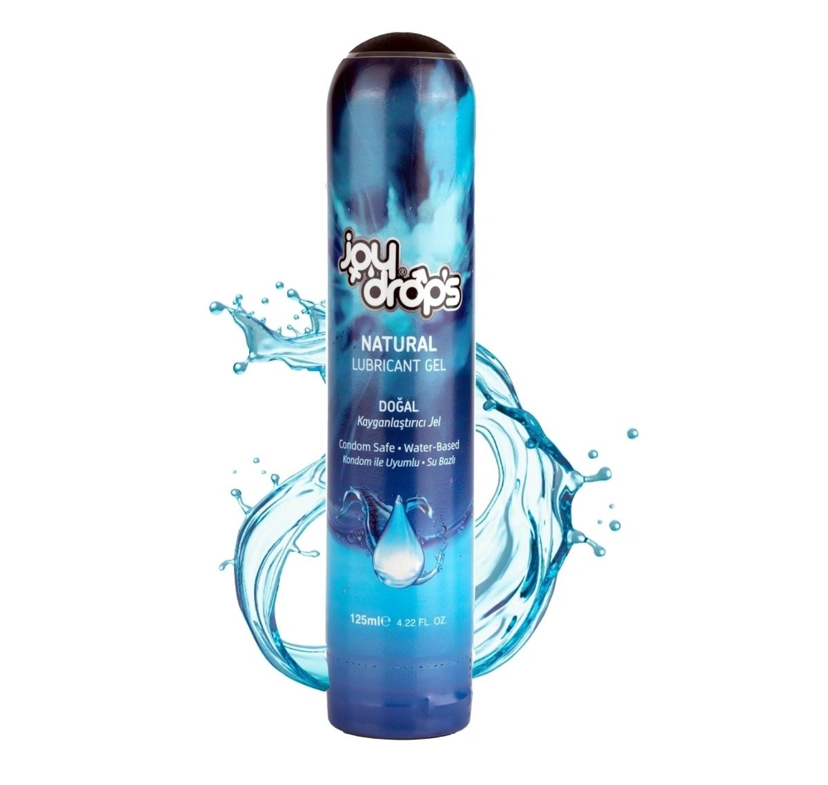 Lubrifiant JoyDrops Natural, pe Baza de Apa, 125 ml