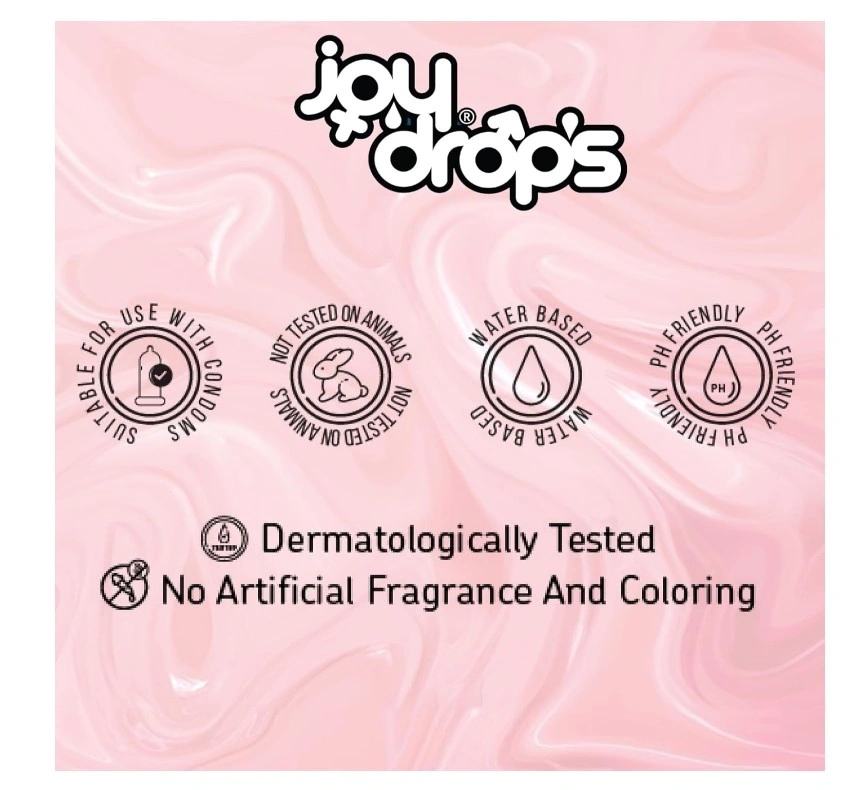 Lubrifiant JoyDrops Aroma Capsuni, pe Baza de Apa, 125 ml, #6, Erotic24.ro