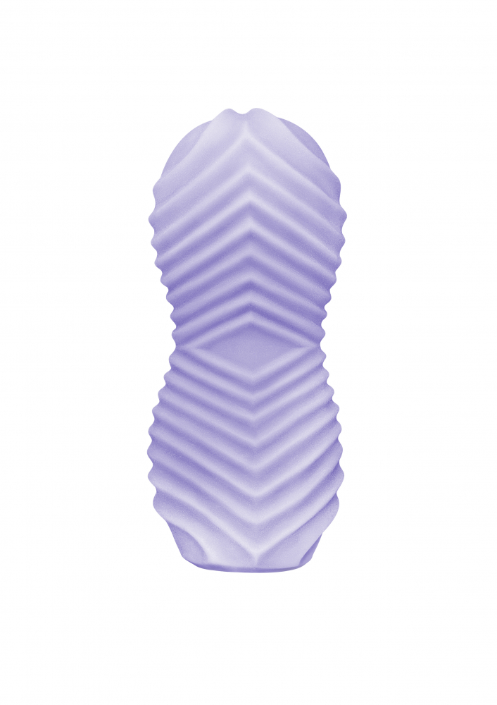 Masturbator Double-Side Marshmallow Lola, Soft TPE, Fuzzy-Violet , Nr. 3, Erotic24.ro