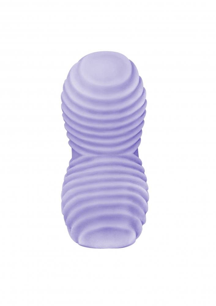 Masturbator Double-Side Marshmallow Lola, Soft TPE, Fuzzy-Violet , Nr. 4, Erotic24.ro