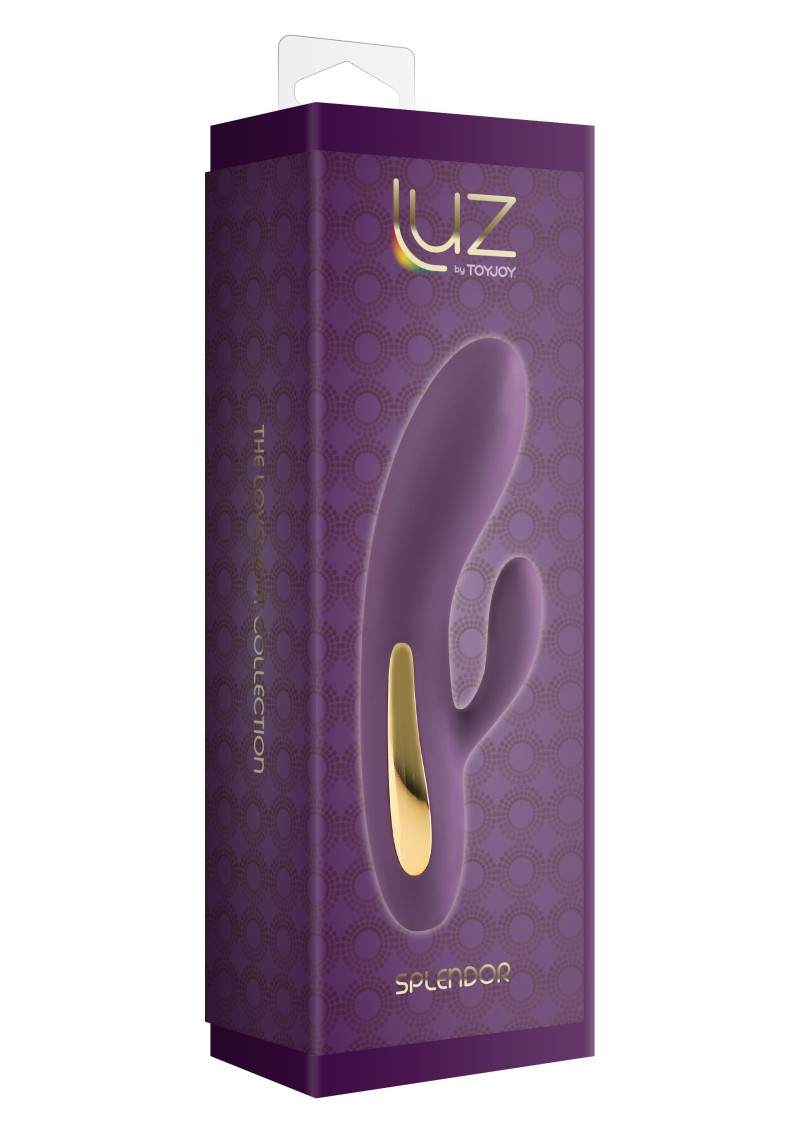 Vibrator Iepuras Splendor, 7 Moduri Vibratii, Silicon, USB, Mov, 17 cm, #3, Erotic24.ro
