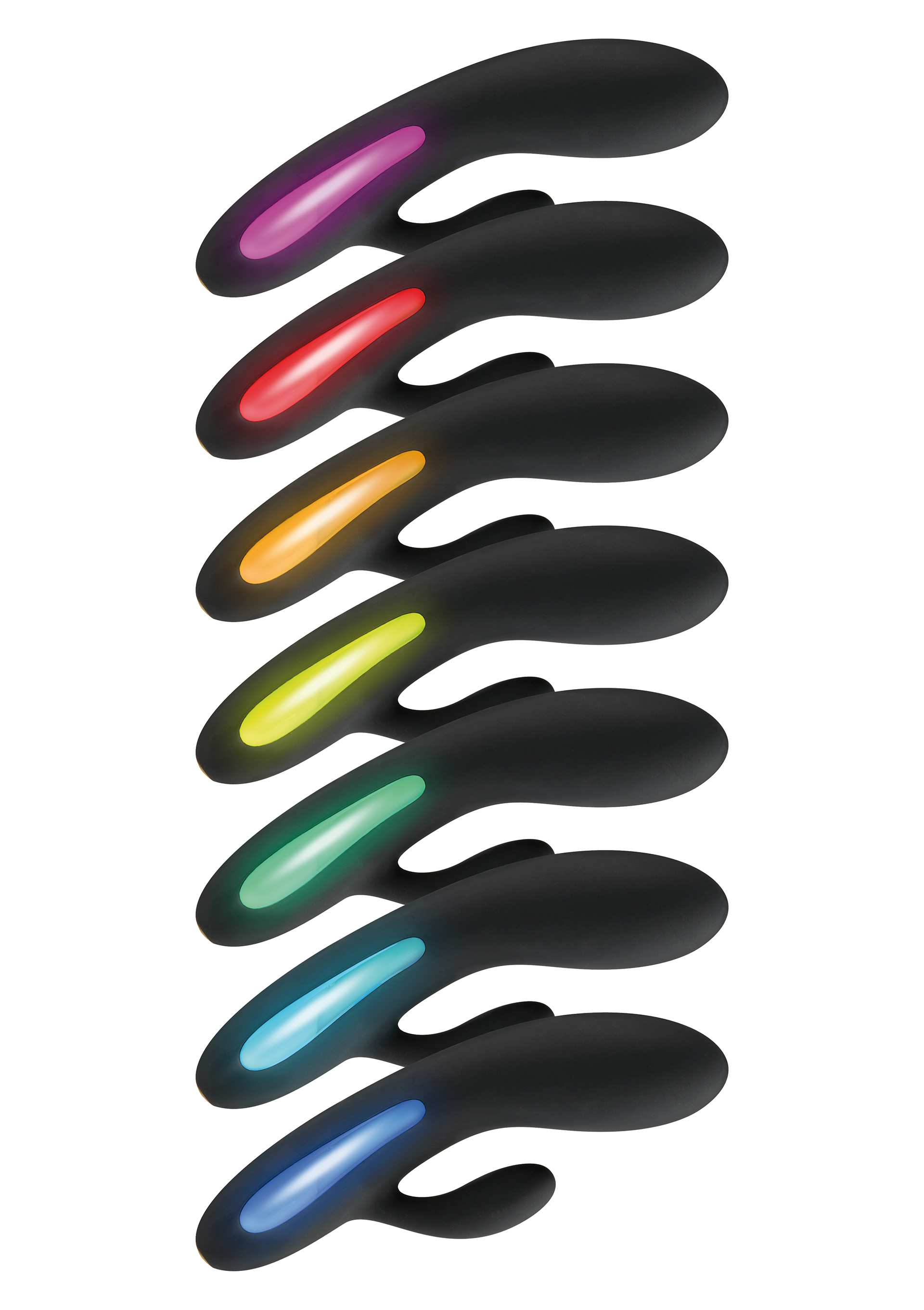 Vibrator Iepuras Splendor, 7 Moduri Vibratii, Silicon, USB, Negru, 17 cm, #2, Erotic24.ro