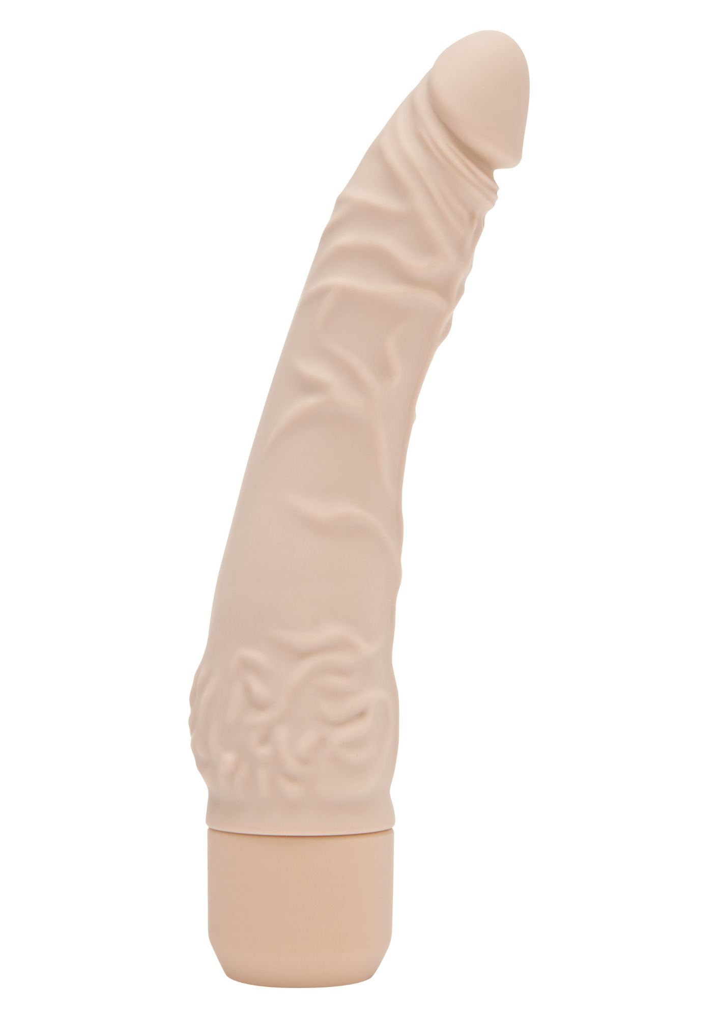 Vibrator Realist Classic, 7 Moduri Vibratii, Silicon, Natural, 20.7 cm