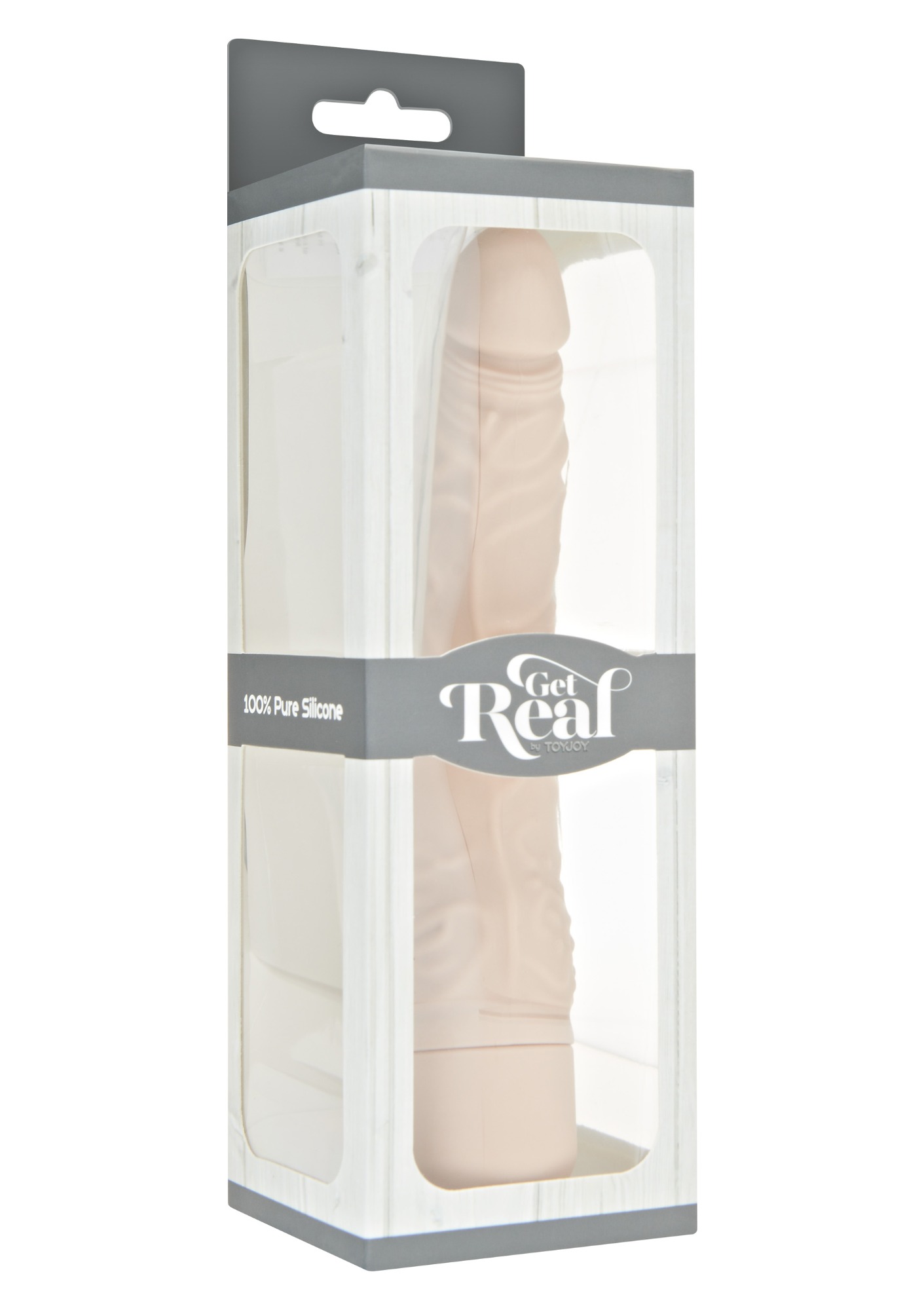 Vibrator Realist Classic, 7 Moduri Vibratii, Silicon, Natural, 20.7 cm, #3, Erotic24.ro