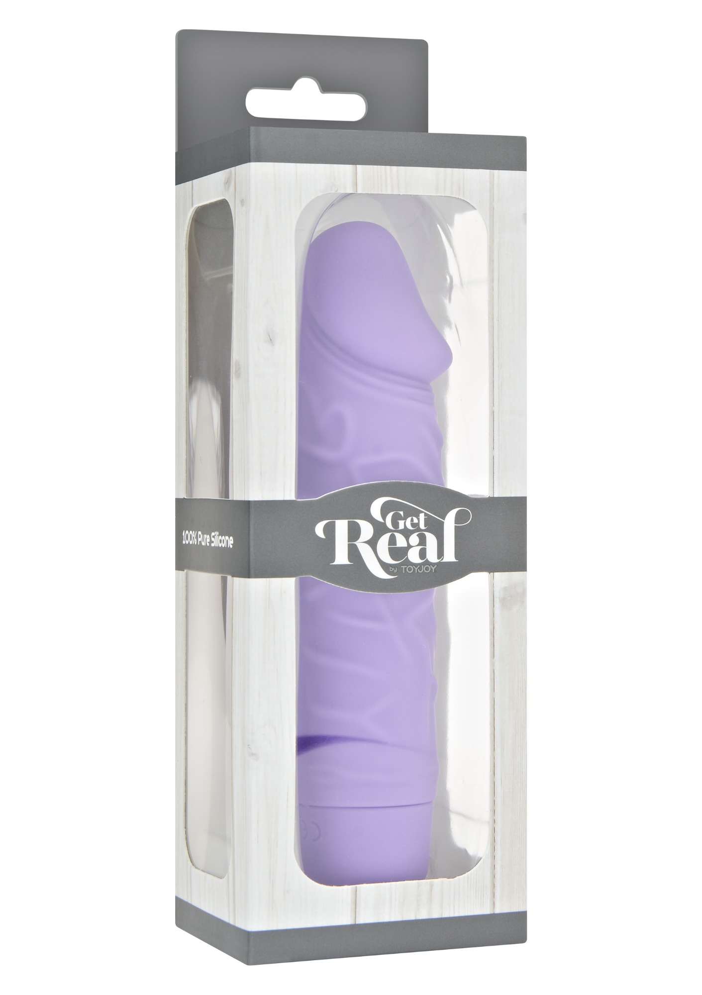 Vibrator Clasic Get Real, 7 Moduri Vibratii, Silicon, Mov, 16.1 cm, Nr. 3, Erotic24.ro