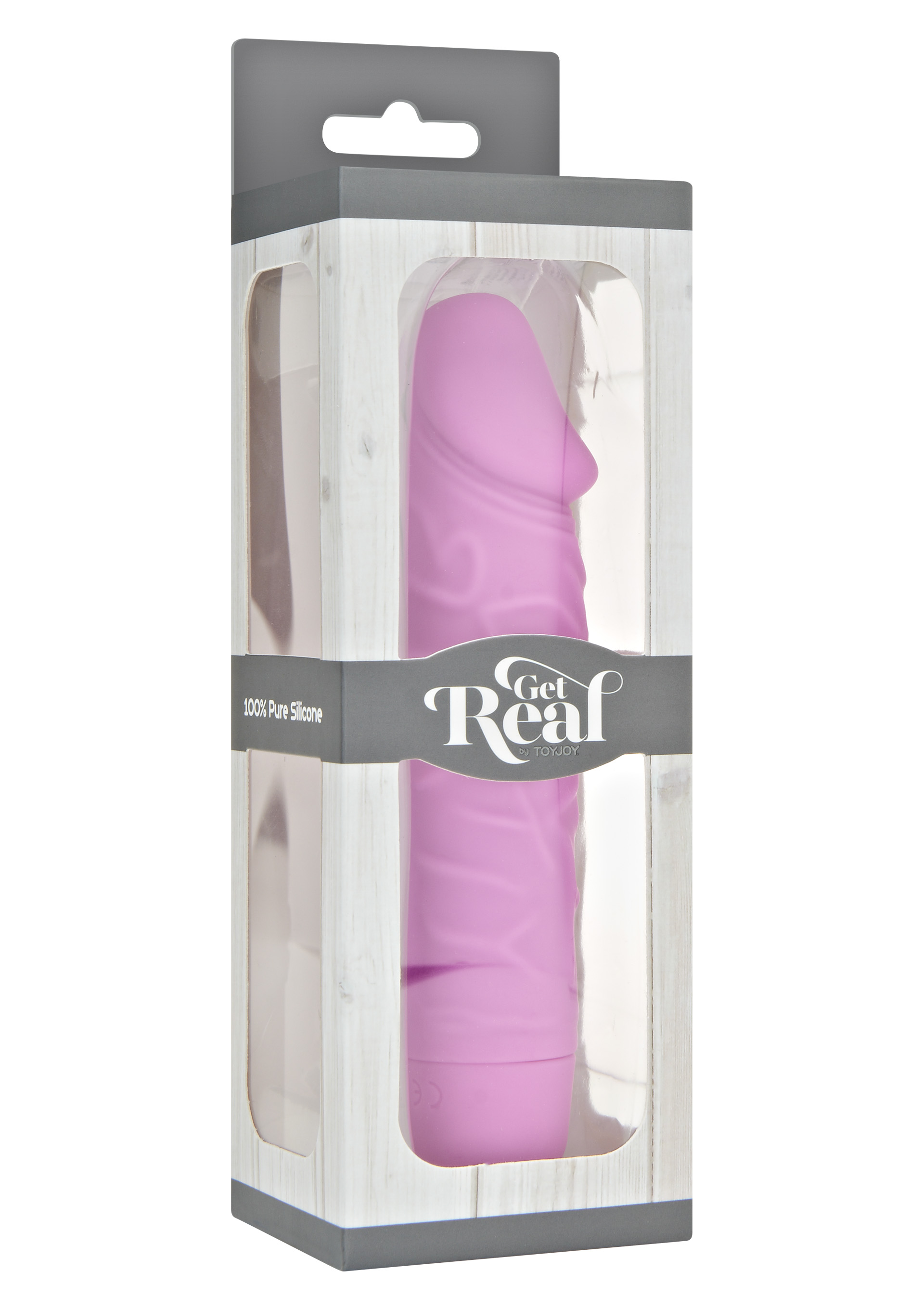 Vibrator Clasic Get Real, 7 Moduri Vibratii, Silicon, Roz, 16.1 cm, Nr. 3, Erotic24.ro