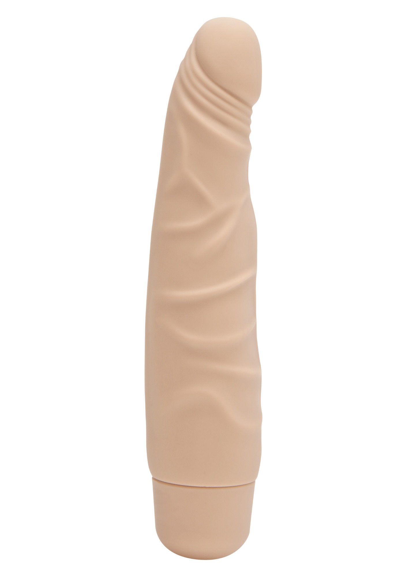 Vibrator Realist Mini Classic, 7 Moduri Vibratii, Silicon, Natural, 16.5 cm