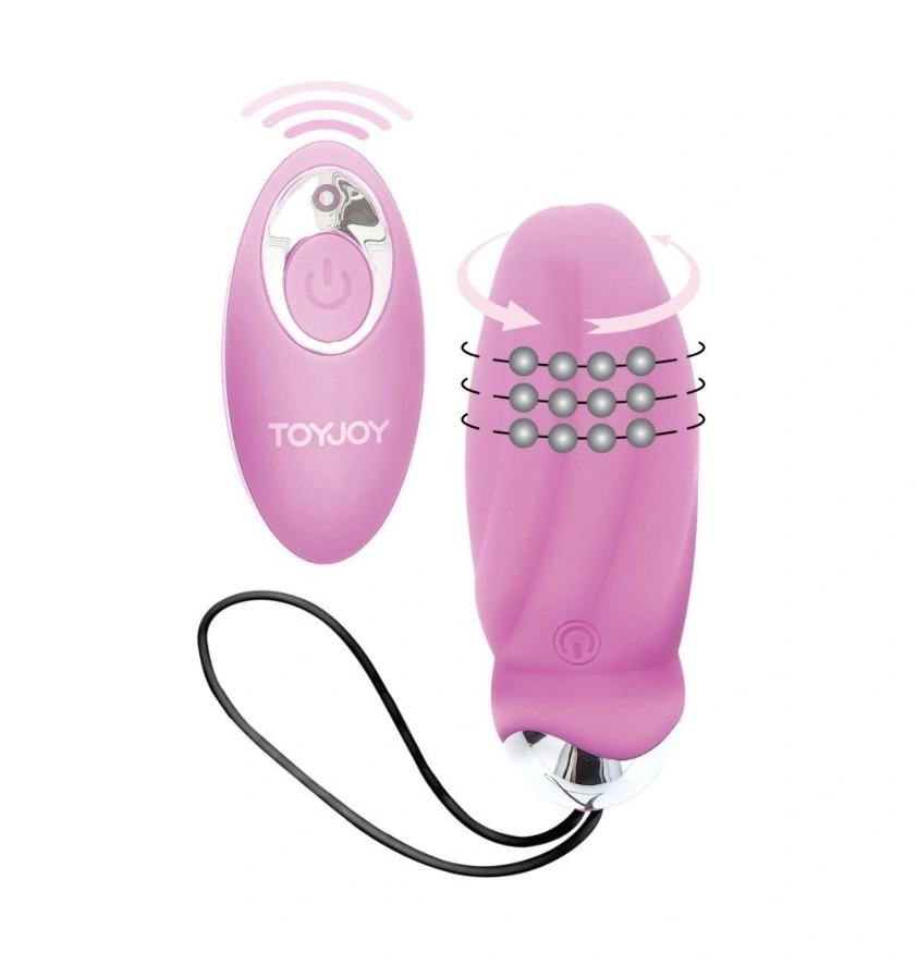 Ou Vibrator You Crack Me Up, Remote Control, 8 Moduri Vibratii si Rotatii, Silicon, USB, Mov, 8.9 cm, #1, Erotic24.ro