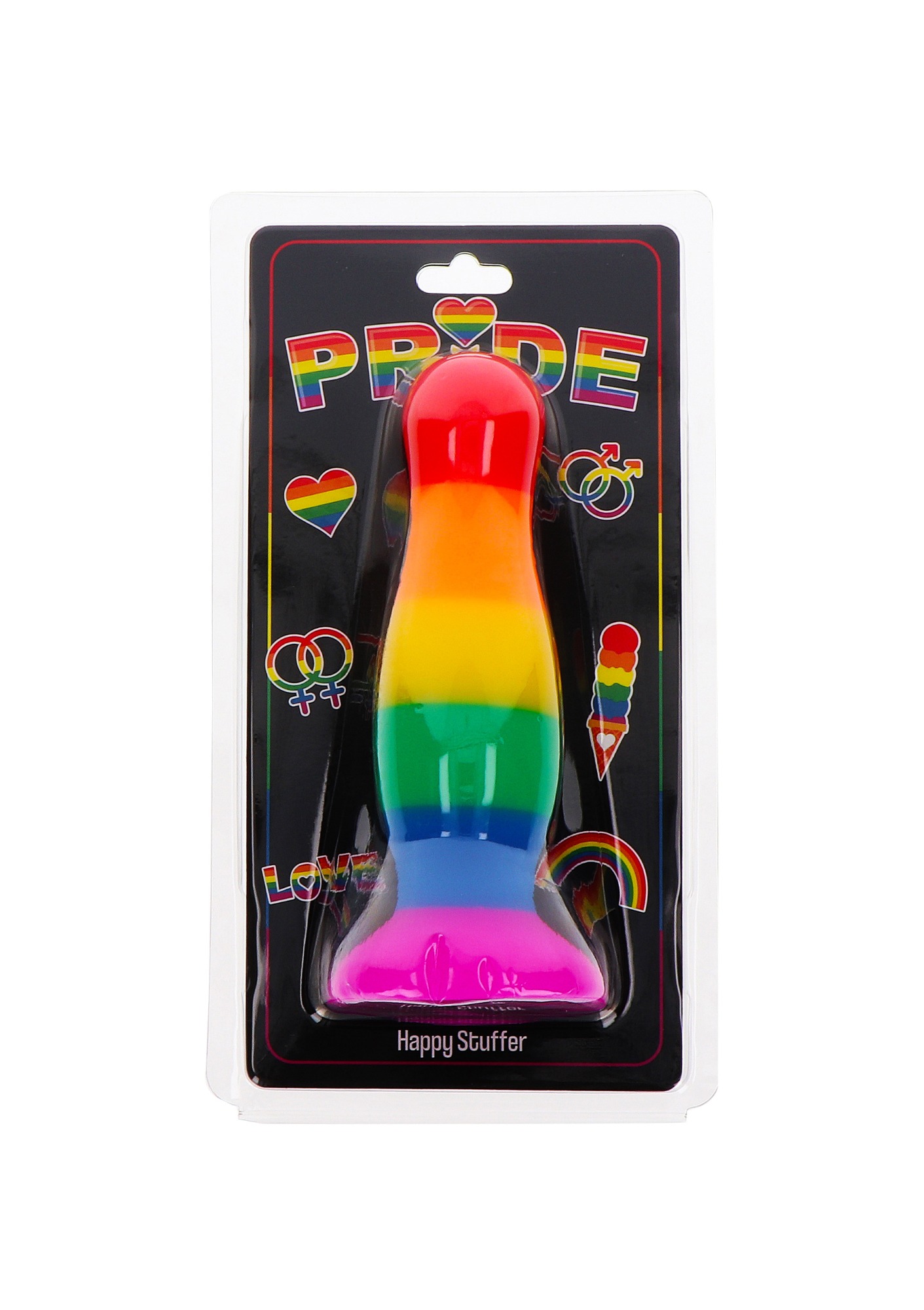Dop Anal Large Happy Stuffer Pride Silicon 15 cm, Nr. 2, Erotic24.ro