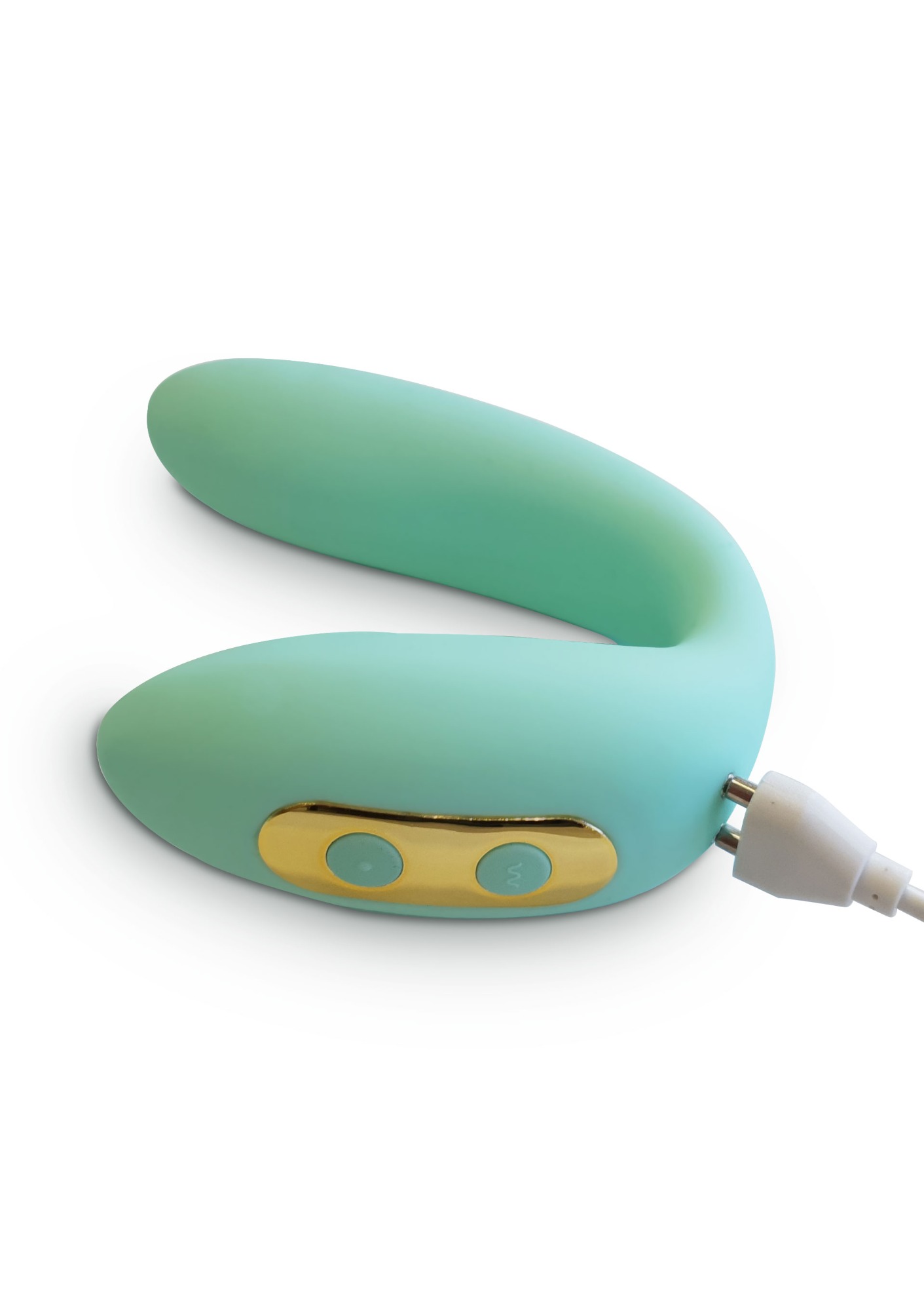 Vibrator Couples Foreplay Enhancer cu Atasament, Silicon, USB, Verde, #7, Erotic24.ro