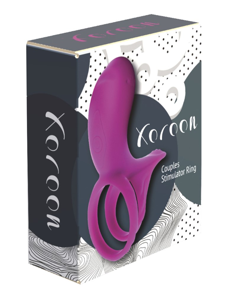 Inel de Penis pentru Cupluri Xocoon Remote Control Silicon Mov USB, #8, Erotic24.ro