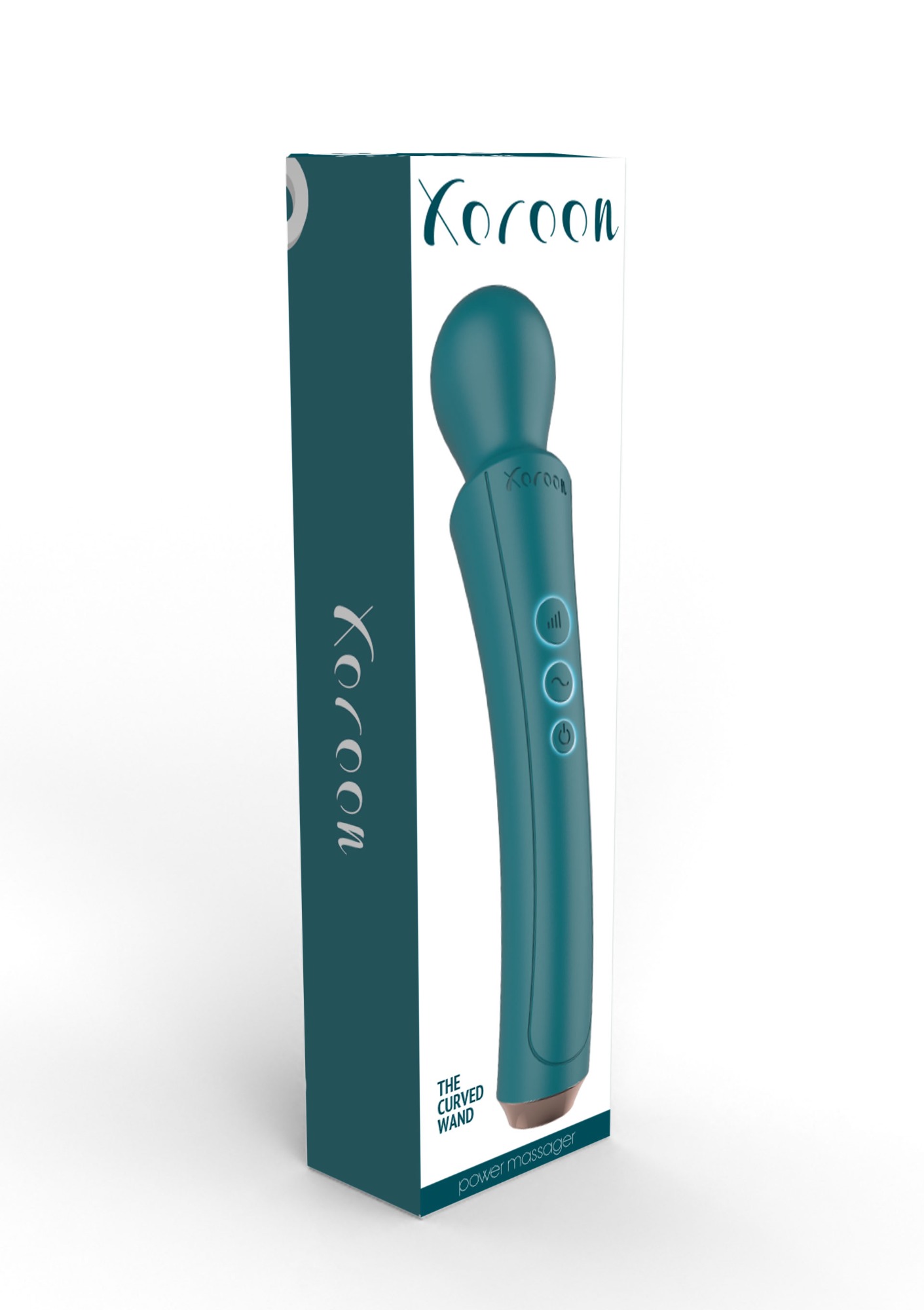 Vibrator The Curved Wand, 10 Moduri Vibratii, 3 Viteze, Silicon, USB, Verde, 27 cm, #9, Erotic24.ro