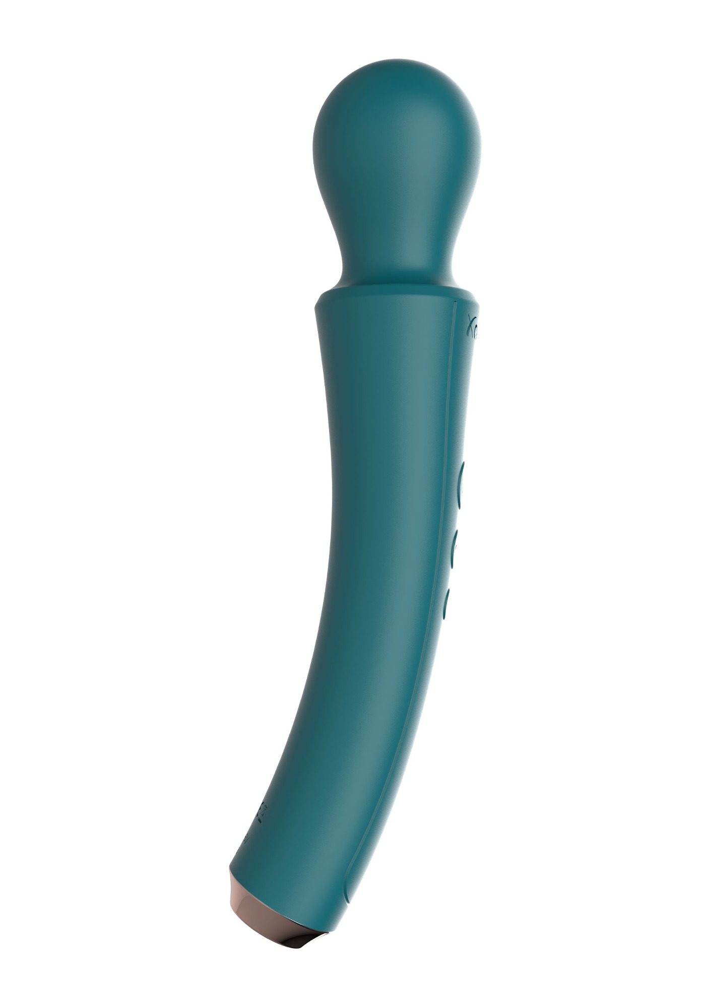 Vibrator The Curved Wand, 10 Moduri Vibratii, 3 Viteze, Silicon, USB, Verde, 27 cm, #3, Erotic24.ro