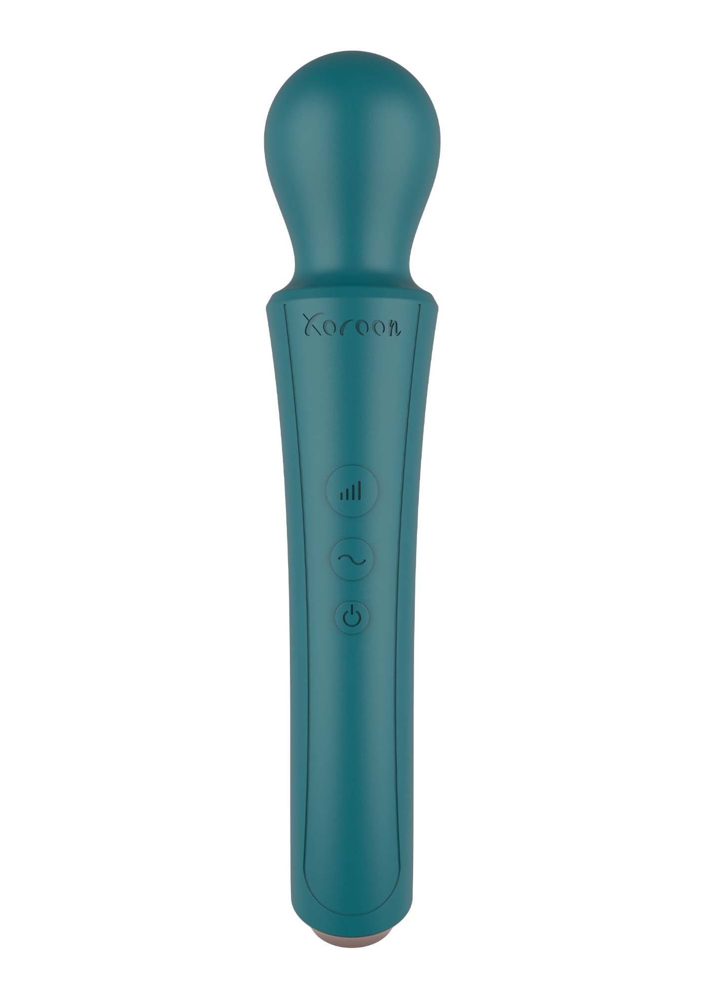 Vibrator The Curved Wand, 10 Moduri Vibratii, 3 Viteze, Silicon, USB, Verde, 27 cm, #4, Erotic24.ro