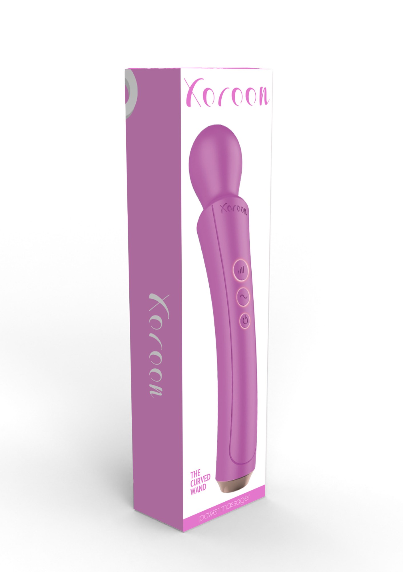 Vibrator The Curved Wand, 10 Moduri Vibratii, 3 Viteze, Silicon, USB, Roz, 27 cm, #9, Erotic24.ro