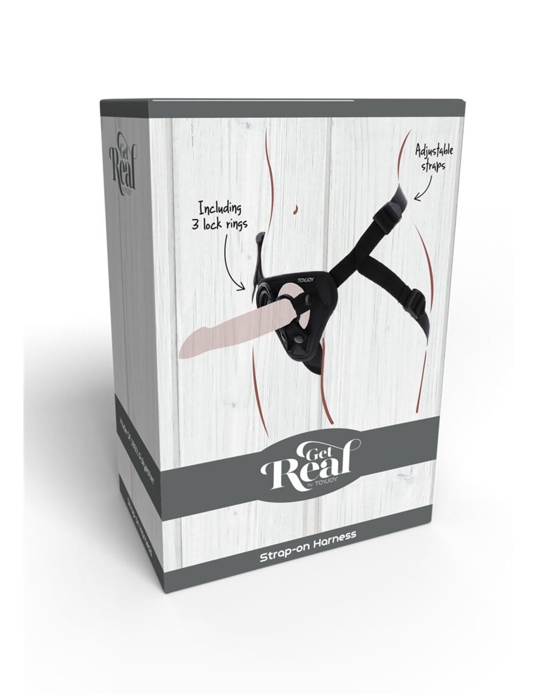 Ham Strap-On Get Real, Negru , #7, Erotic24.ro