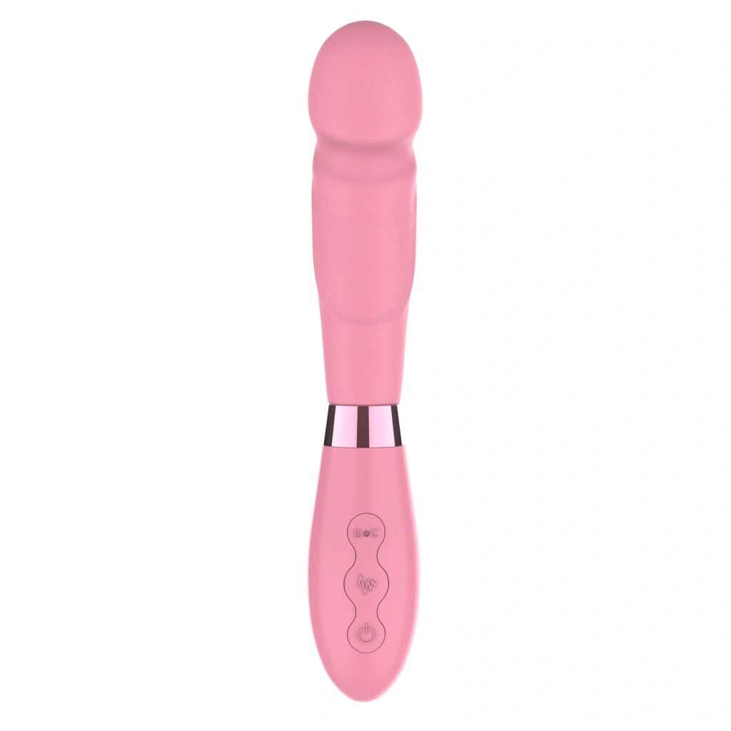 Vibrator Pop Supreme, 10 Moduri Vibratii, Silicon, USB, Roz, 21 cm, Nr. 2, Erotic24.ro