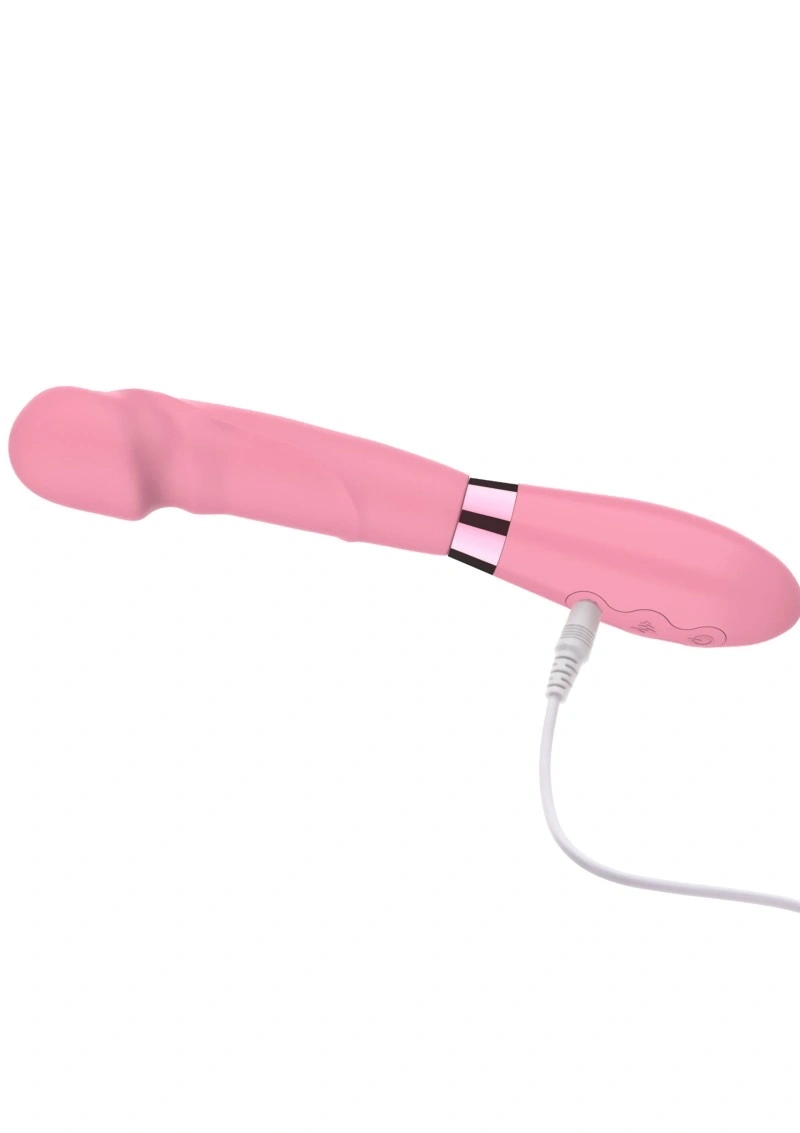 Vibrator Pop Supreme, 10 Moduri Vibratii, Silicon, USB, Roz, 21 cm, Nr. 3, Erotic24.ro