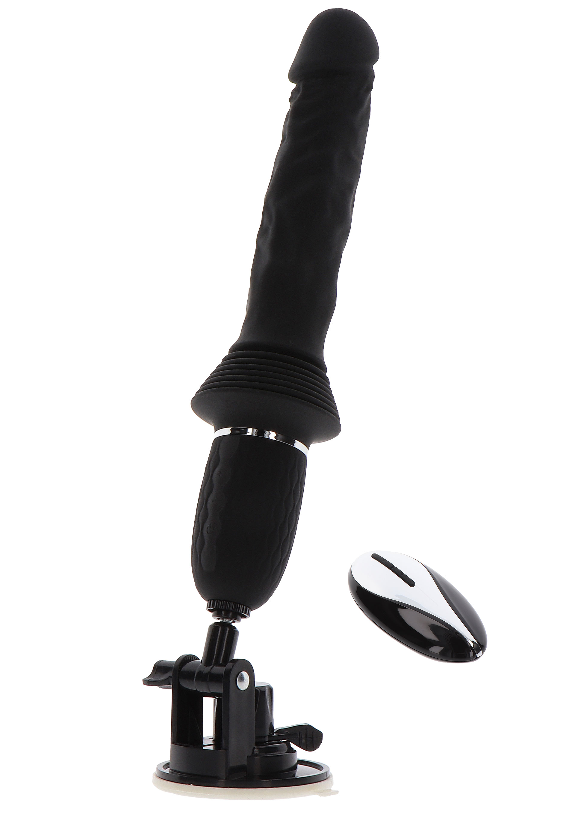 Vibrator cu Suport Magnum Opus Thruster Pro, Negru, #2, Erotic24.ro