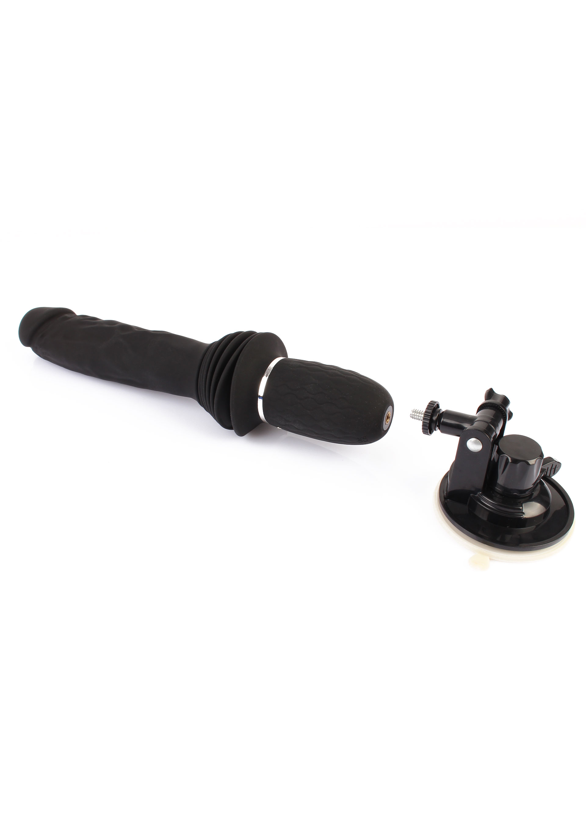 Vibrator cu Suport Magnum Opus Thruster Pro, Negru, #5, Erotic24.ro