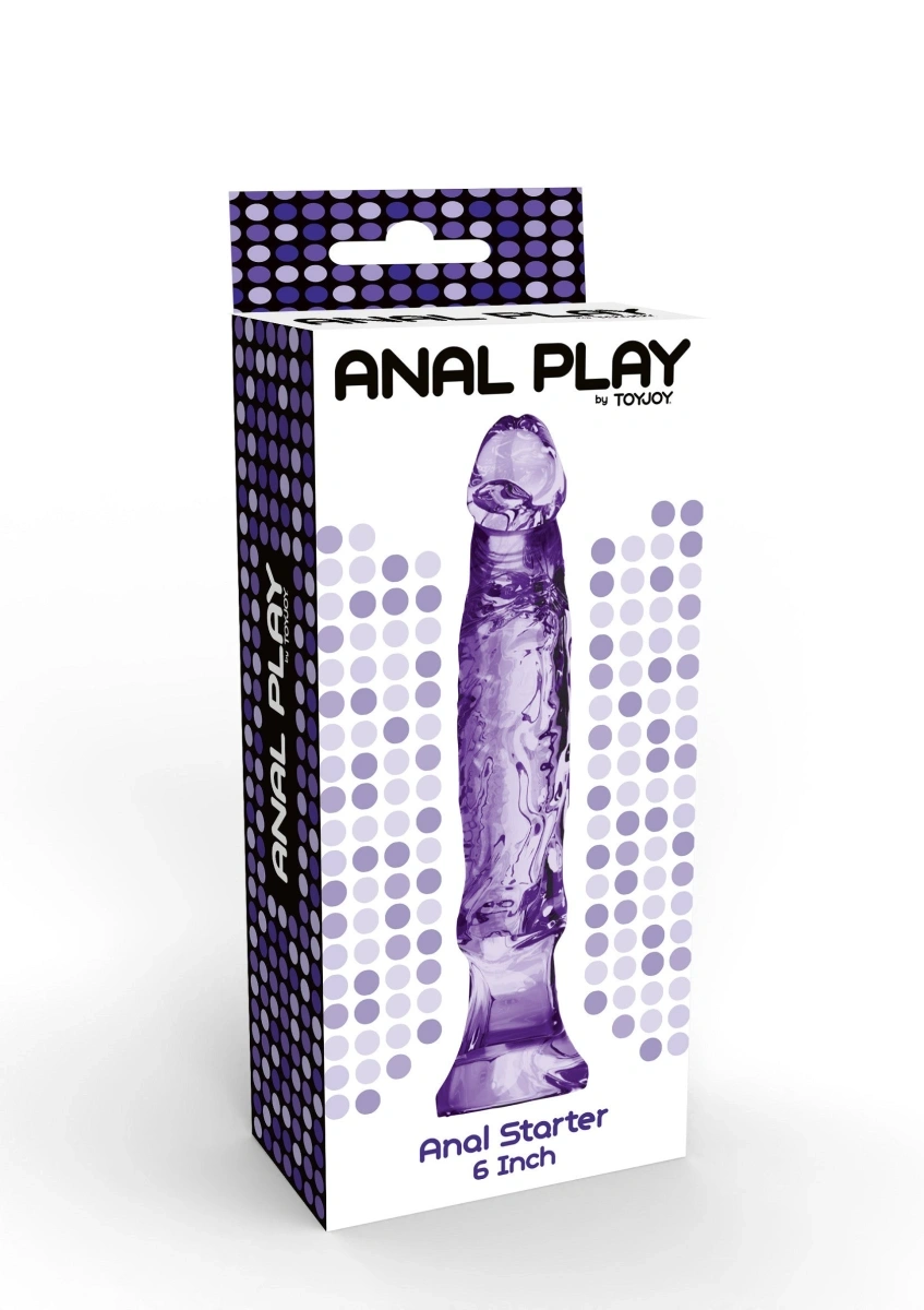 Dildo Anal Starter cu Ventuza, PVC, Mov, 16 cm, #2, Erotic24.ro