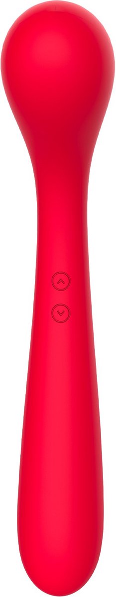 Vibrator Punctul G The Dash, 8 Moduri Stimulatoare, Silicon, USB, Rosu, 21.5 cm, #3, Erotic24.ro