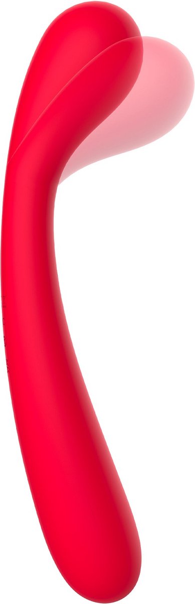 Vibrator Punctul G The Dash, 8 Moduri Stimulatoare, Silicon, USB, Rosu, 21.5 cm, #2, Erotic24.ro