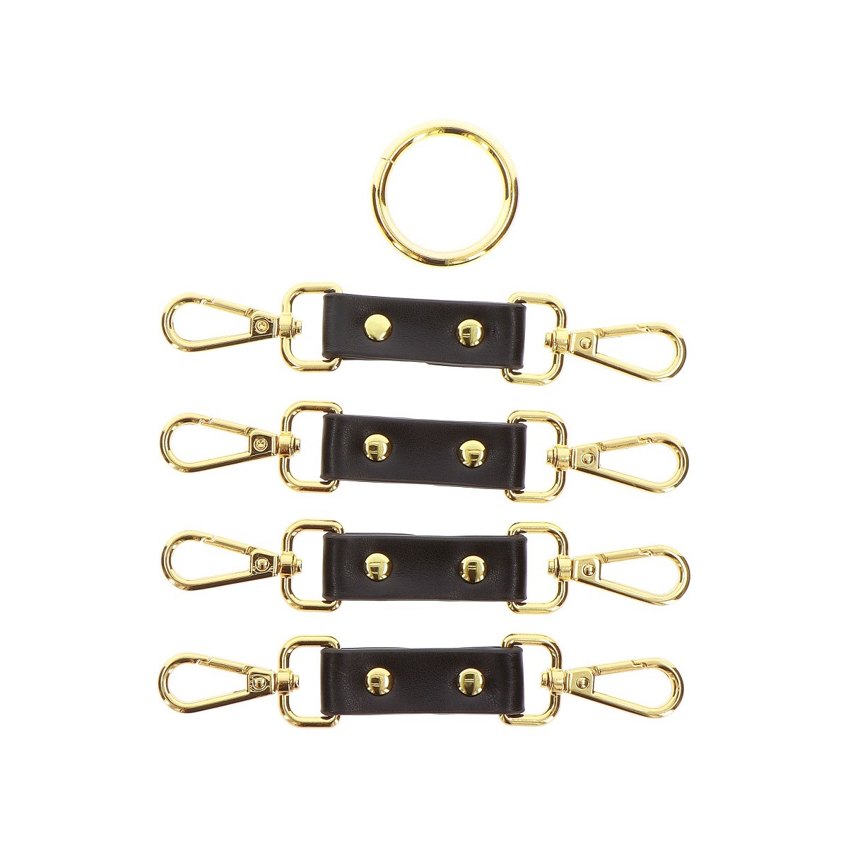 Accesoriu Prindere Catuse Maini si Glezne Vogue Taboom, Negru/Auriu, #2, Erotic24.ro