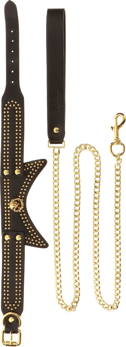 Set Vogue Taboom Lesa si Zagrda, Negru/Auriu, Nr. 6, Erotic24.ro