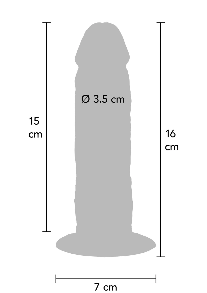 Dildo Realist Foreskin, Silicon Premium Strat Dublu, Natural, 16 cm, #6, Erotic24.ro