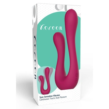Vibrator Xocoon Sync Sensation, 10 Moduri Vibratii, Silicon, USB, Roz, 18.5 cm, #9, Erotic24.ro