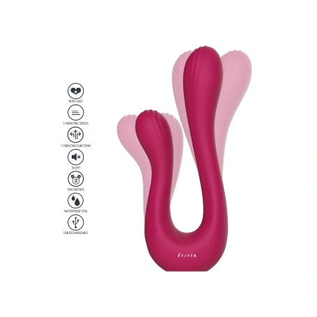 Vibrator Xocoon Sync Sensation, 10 Moduri Vibratii, Silicon, USB, Roz, 18.5 cm, #5, Erotic24.ro