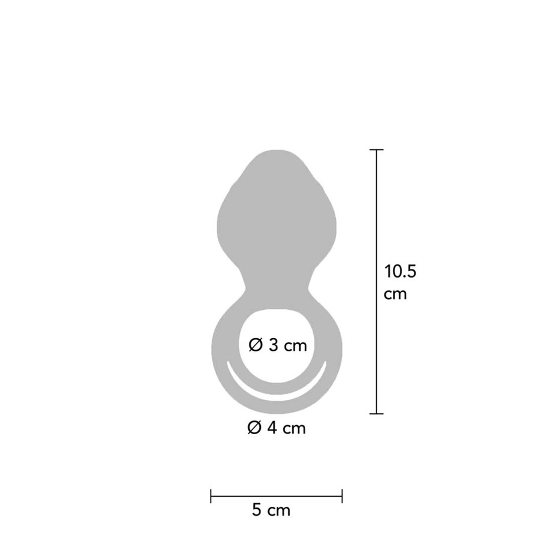 Inel de Penis Couples Slimline Vibrator, 9 Moduri Vibratii, Silicon, USB, Albastru, Nr. 3, Erotic24.ro